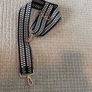 Black and White Geometric Strap